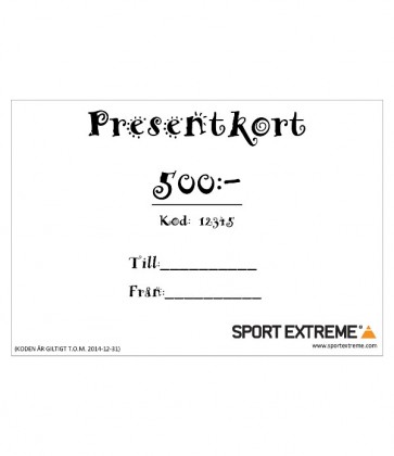 Sportextreme Presentkort